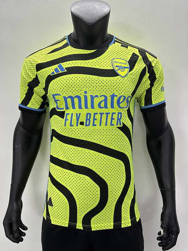 AAA Quality Arsenal 23/24 Away fluorescent Yellow Jersey(Player)